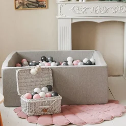 Ballenbad Light Grey 110X110X40 Incl. Ballen - Moje