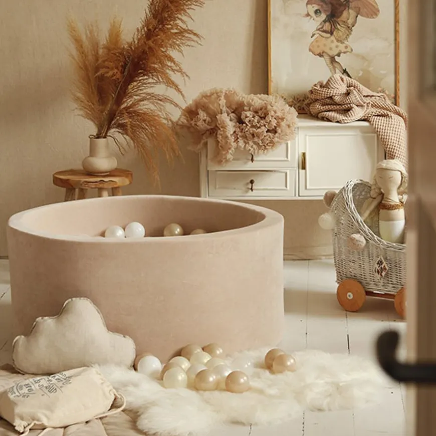 Ballenbad Velvet Beige 90X40 +Ballen - Moje