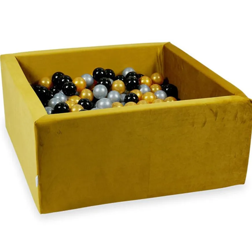 Ballenbad Velvet Gold 90X90X40 Incl. Ballen - Moje