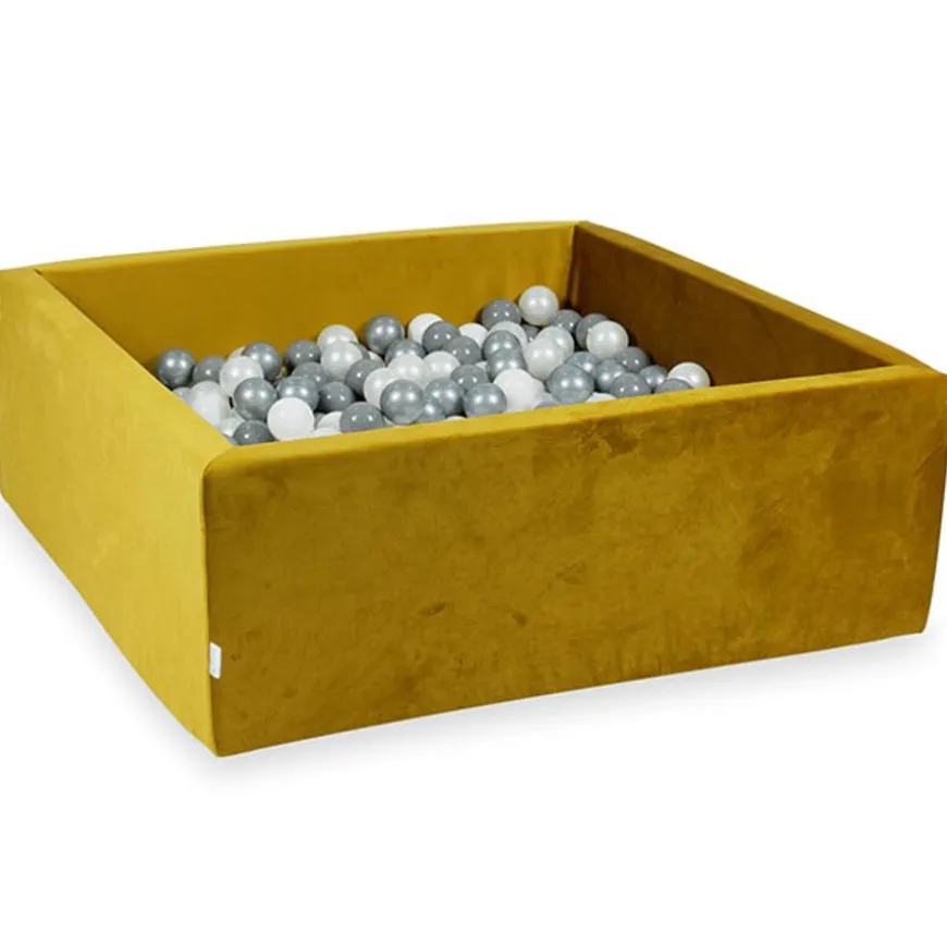 Ballenbad Velvet Gold 110X110X40 Incl. Ballen - Moje