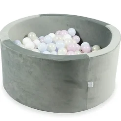 Ballenbad Velvet Grey 90X40 Cm Incl. Ballen - Moje