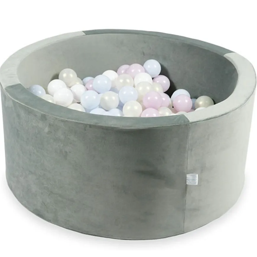 Ballenbad Velvet Grey 90X40 Cm Incl. Ballen - Moje