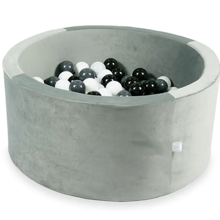 Ballenbad Velvet Grey 90X40 Cm Incl. Ballen - Moje