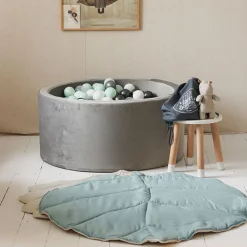 Ballenbad Velvet Grey 90X40 Cm Incl. Ballen - Moje