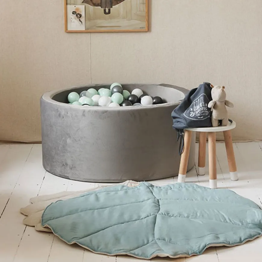 Ballenbad Velvet Grey 90X40 Cm Incl. Ballen - Moje