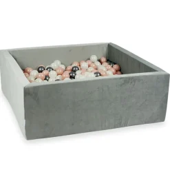 Ballenbad Velvet Grey 110X110X40 Incl. Ballen - Moje