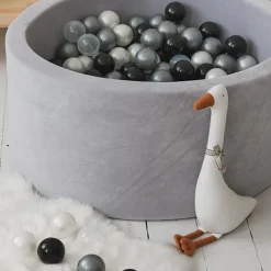 Ballenbad Velvet Light Grey 90X40 +Ballen - Moje