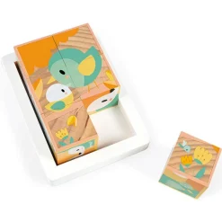Blokpuzzel Dieren 6St - Janod