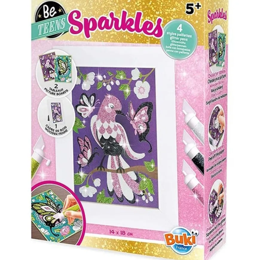 Buki Glitter Schilderijtjes Vogels