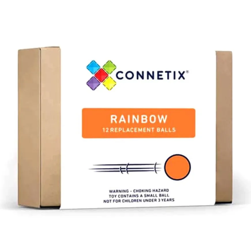 Connetix Tiles Ball Run Ballen Rainbow 12 Stuks