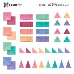 Connetix Tiles Pastel Starter Pack 64 Pc Magneetblokken