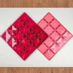 Connetix Tiles 2 Piece Base Plate Pink & Berry Pack Magneetblokken