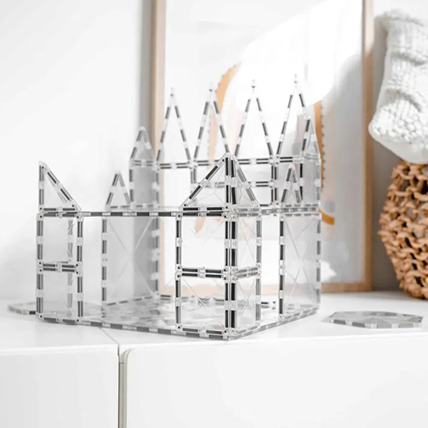 Connetix Tiles 2 Piece Clear Base Plate Pack Magneetblokken