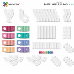 Connetix Tiles 106 Piece Pastel Ball Run Pack Magneetblokken
