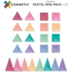 Connetix Tiles 32 Piece Pastel Mini Pack Magneetblokken