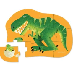 Crocodile Creek Mini Puzzel Dinosaurus 12St