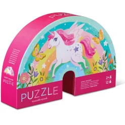 Crocodile Creek Mini Puzzel Sweet Unicorn 12St