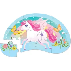 Crocodile Creek Mini Puzzel Sweet Unicorn 12St