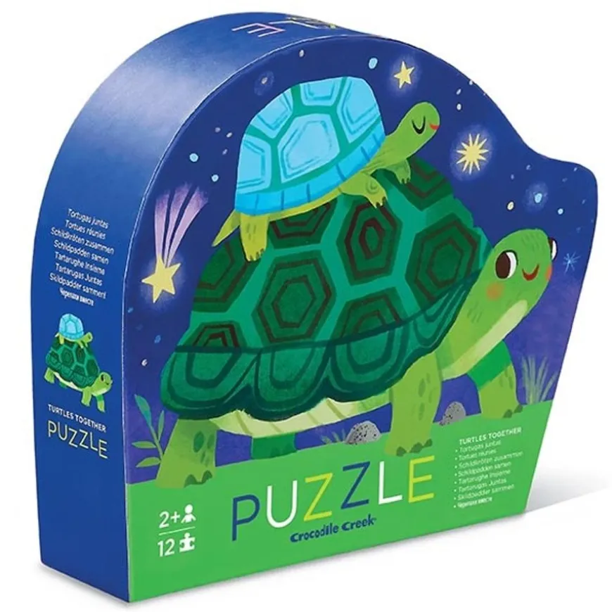 Crocodile Creek Mini Puzzel Schildpadjes 12St