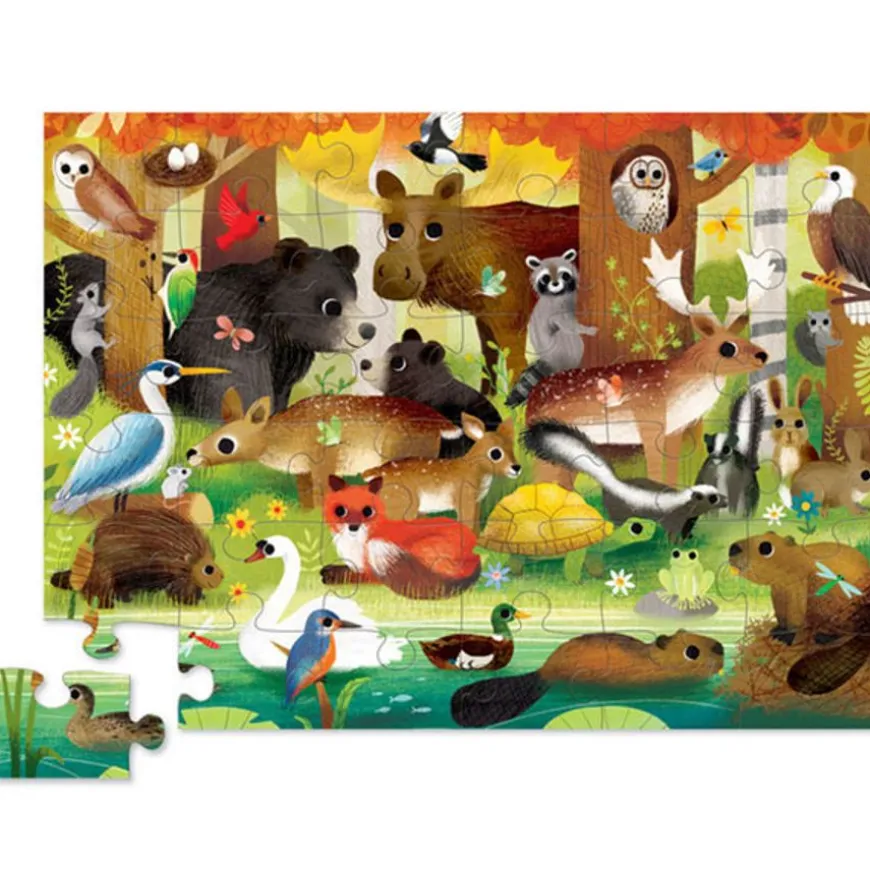Crocodile Creek Puzzel Bosdieren 36St