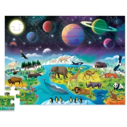 Crocodile Creek Puzzel Boven En Onder Aarde En Ruimte 48 Stukjes