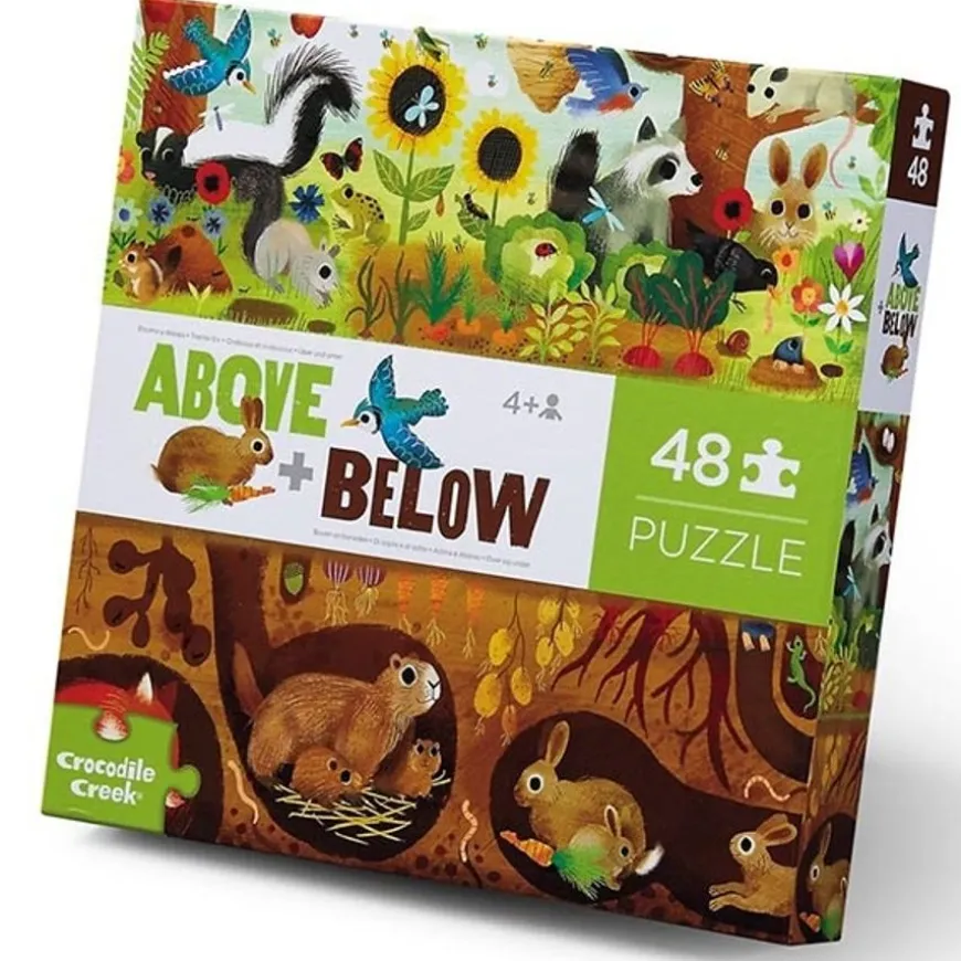 Crocodile Creek Puzzel Boven En Onder Tuin 48St