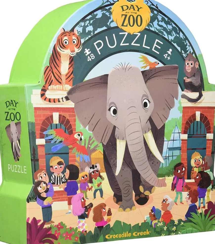 Crocodile Creek Puzzel Dag In De Zoo 48St