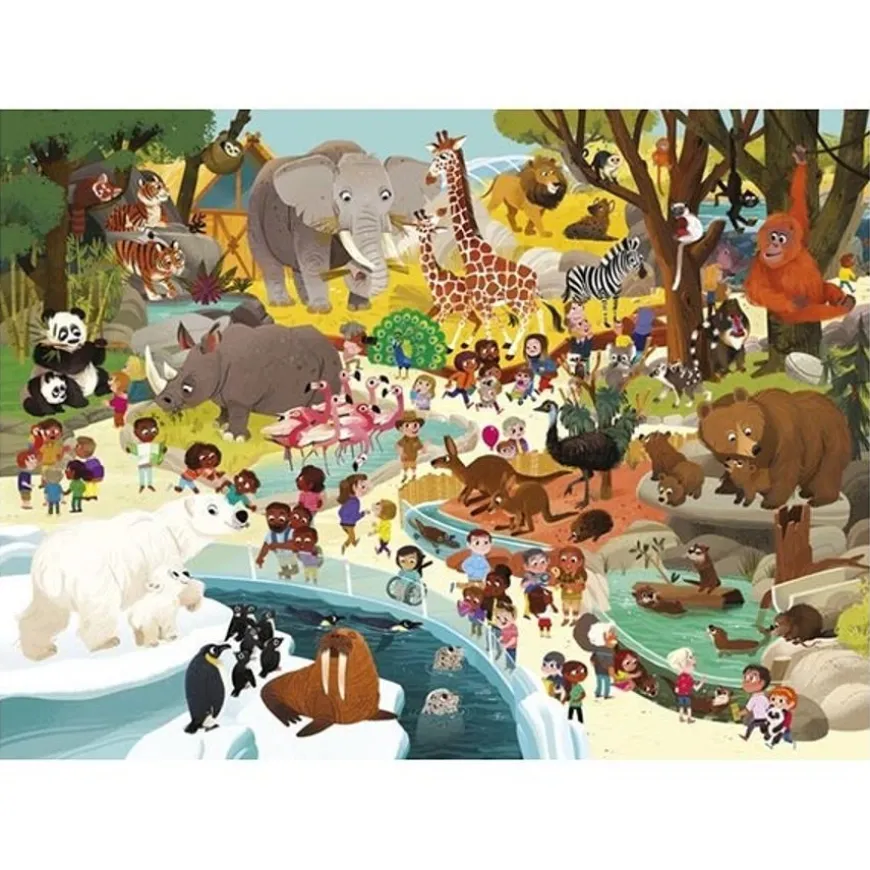 Crocodile Creek Puzzel Dag In De Zoo 48St