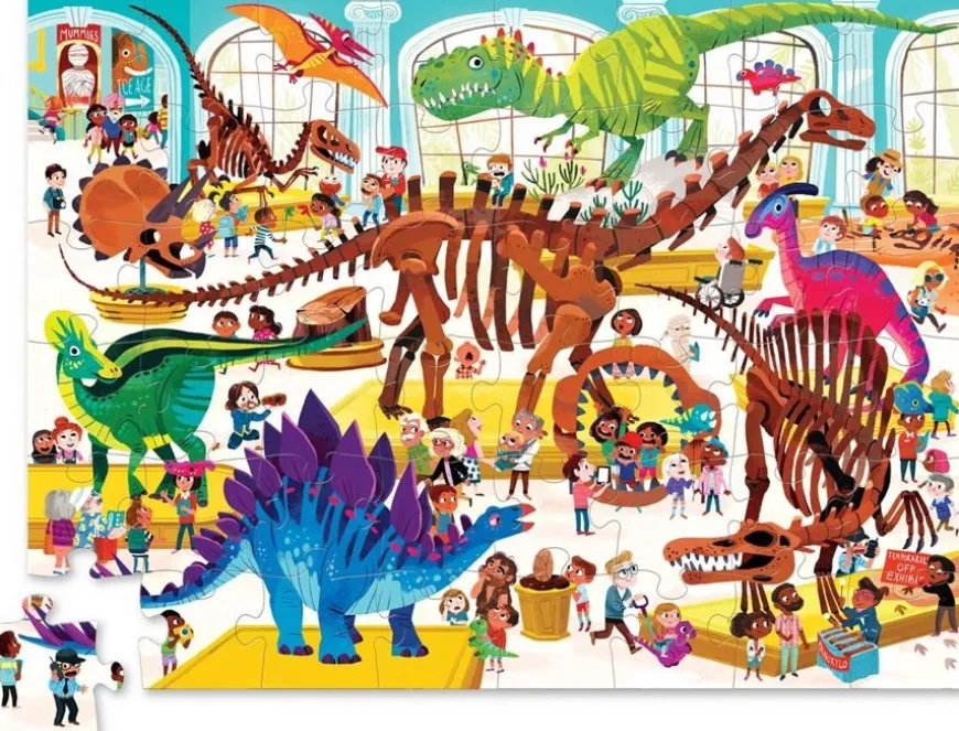Crocodile Creek Puzzel Dag In Het Dino Museum 48St