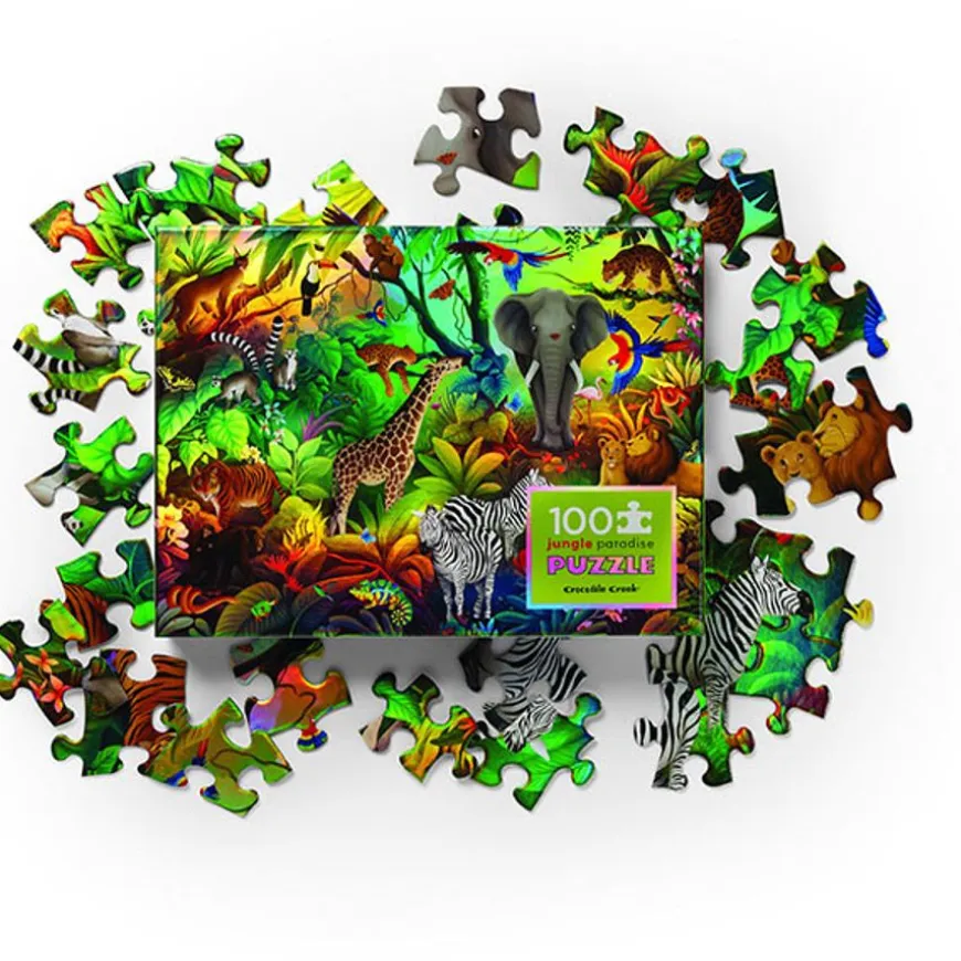 Crocodile Creek Puzzel Jungle Paradise 100 Stukjes