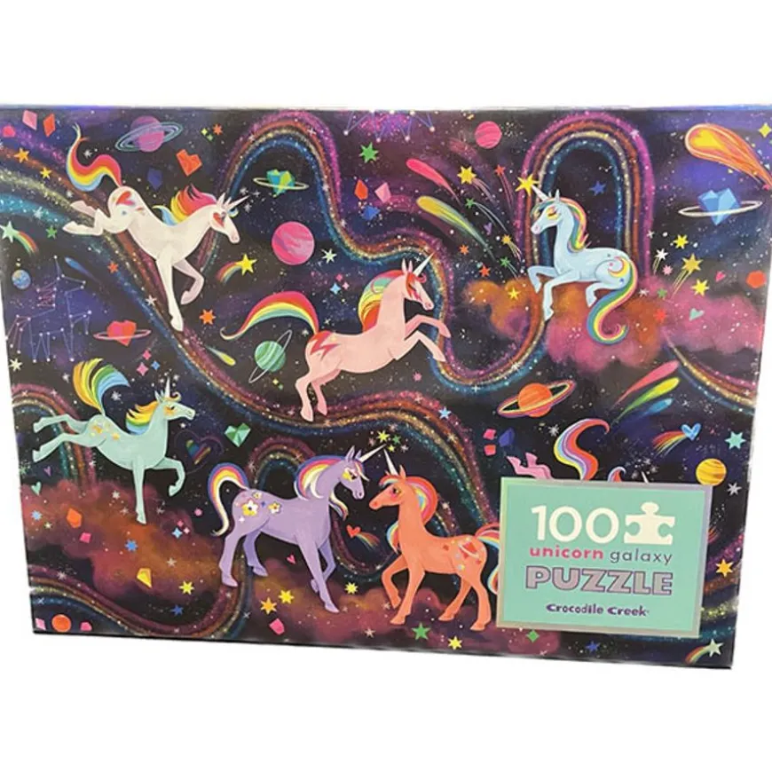Crocodile Creek Puzzel Unicorn Galaxy 100 Stukjes