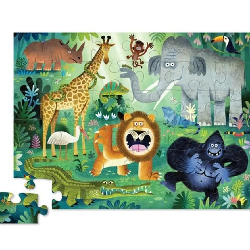 Crocodile Creek Puzzel Wilde Dieren 36St