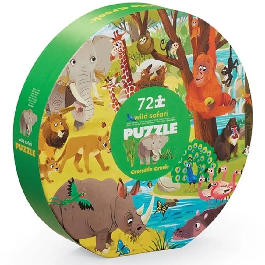 Crocodile Creek Puzzel Wild Safari 72 Stukjes