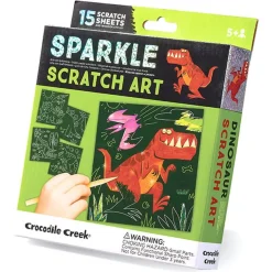 Crocodile Creek Sparkle Kraskaarten Dinosaur