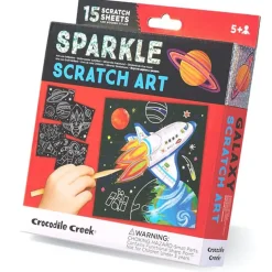 Crocodile Creek Sparkle Kraskaarten Space Explorer
