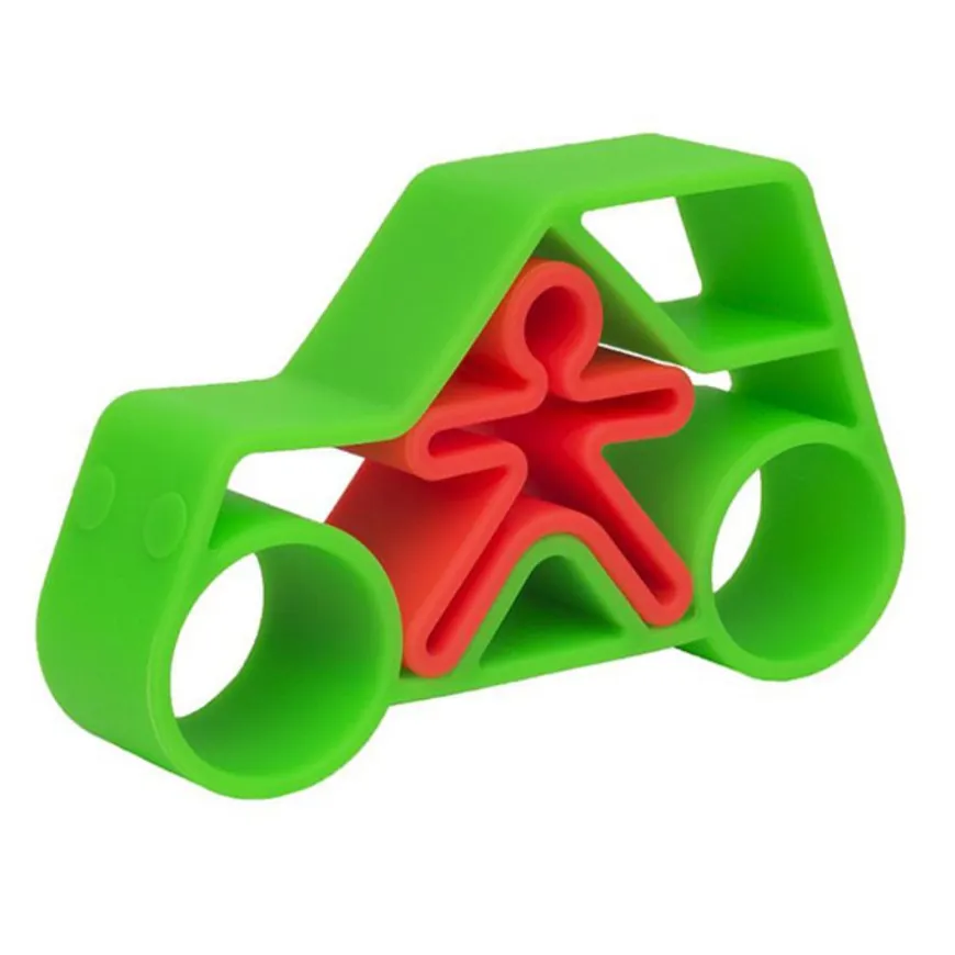 Dena Speelset Car + Kid Green Neon 2-Delig