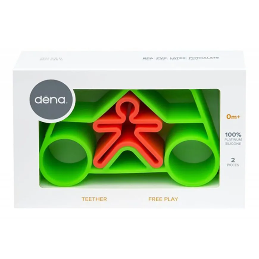 Dena Speelset Car + Kid Green Neon 2-Delig
