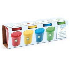 Djeco Boetseerklei 4 Potjes Klassieke Kleuren