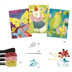 Djeco Borduurkaarten Elegante Carnaval +7Jr