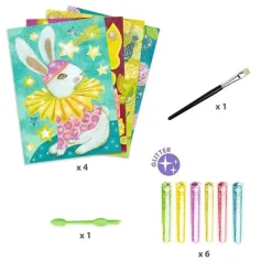 Djeco Glitterschilderijen Dierencarnaval 6-10Jr