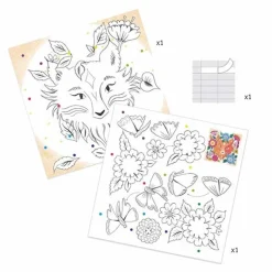 Djeco Kleurplaten 3D Bosvrienden
