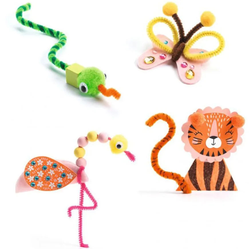 Djeco Knutselpakket Jungledieren 3-6Jr