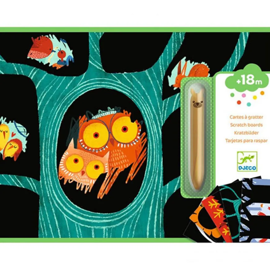 Djeco Kraskaarten Dieren +18M