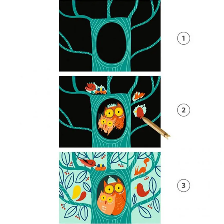 Djeco Kraskaarten Dieren +18M