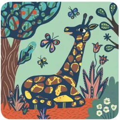 Djeco Kraskaarten Grote Dieren 3-6 Jr