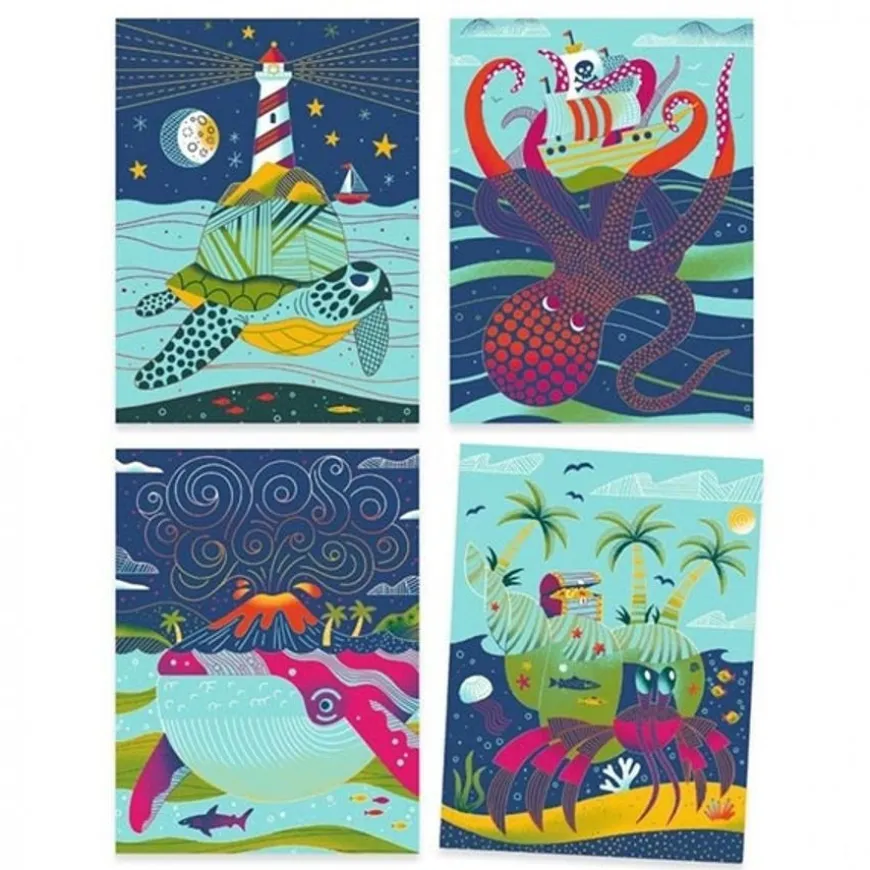 Djeco Kraskaarten Topsy-Turvy 5-8Jr