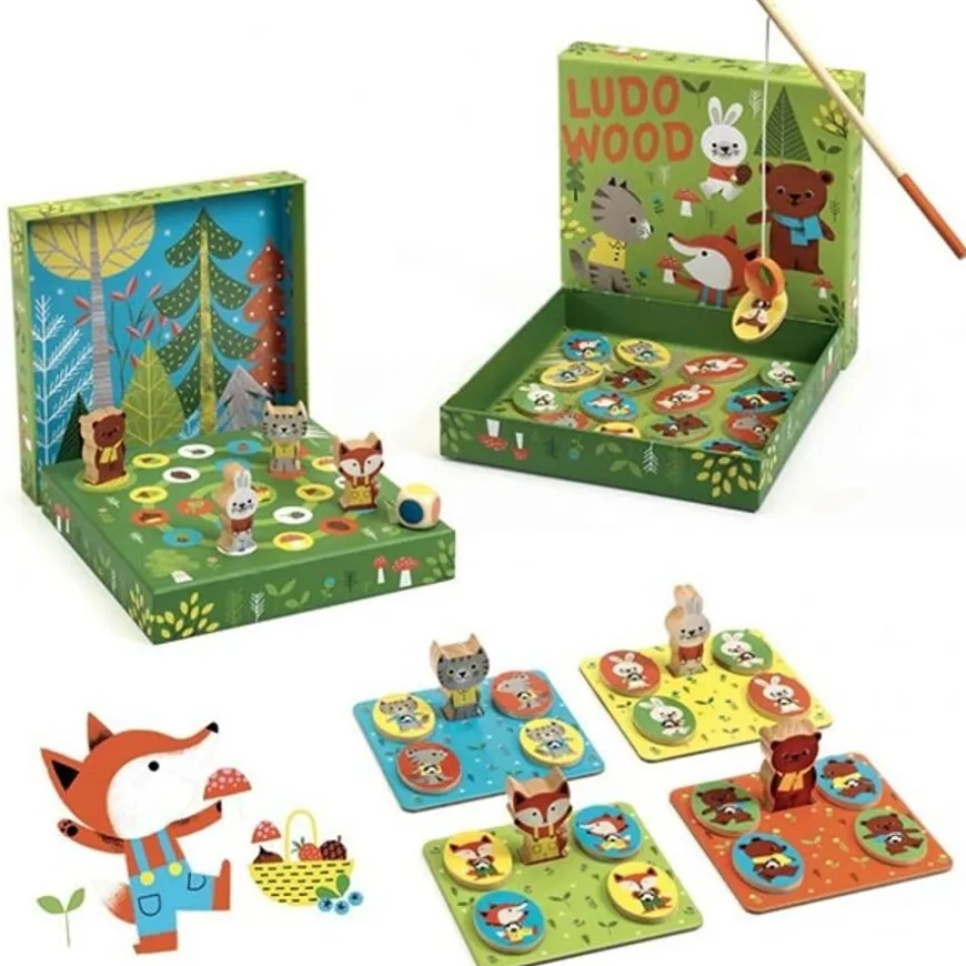 Djeco Ludo Wood Gezelschapsspellen +2Jr