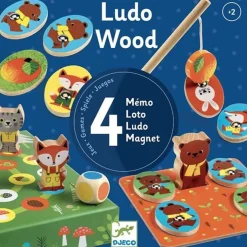 Djeco Ludo Wood Gezelschapsspellen +2Jr