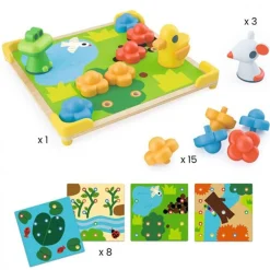 Djeco Mozaiek Puzzel Mosaico Ducky & Co
