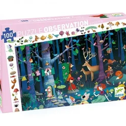 Djeco Observatie Puzzel Betoverd Bos +5Jr 100St